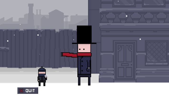 雪中漫步