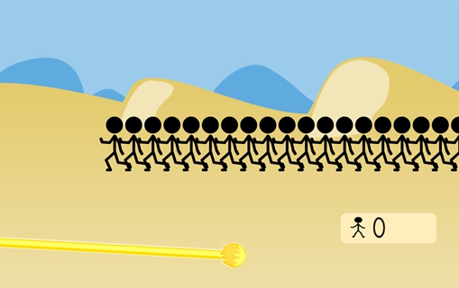 火柴人和火球