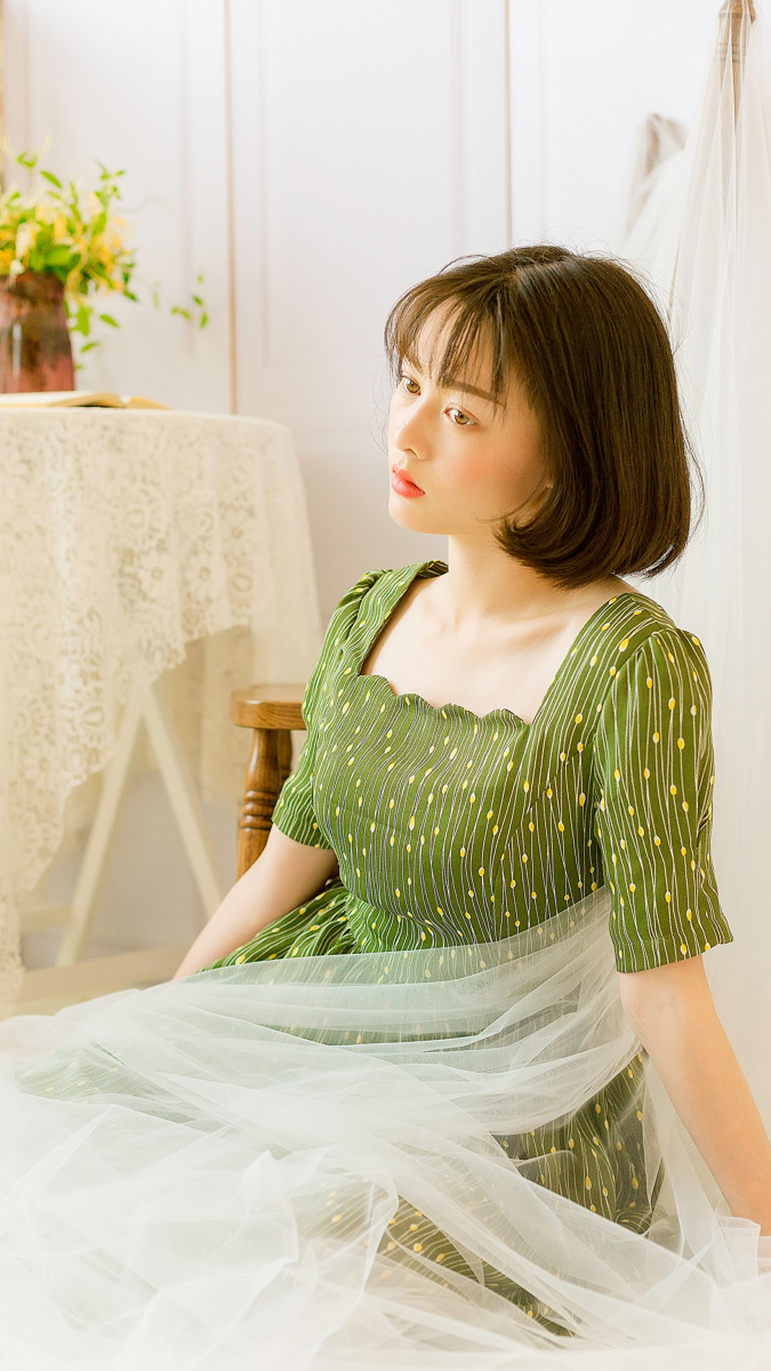 清新日系美少女可爱图片手机壁纸