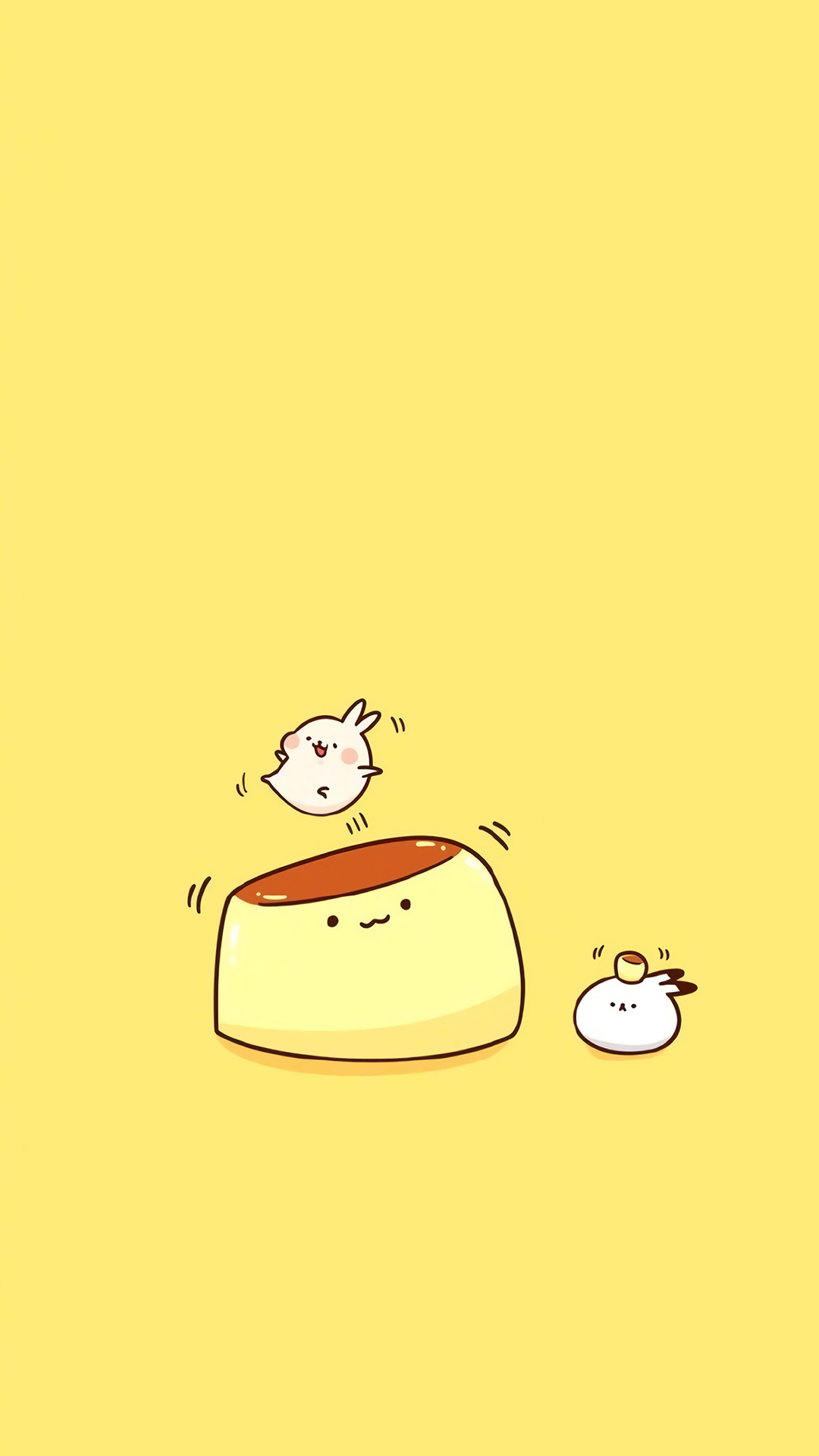 呆萌小清新插画手机壁纸图片