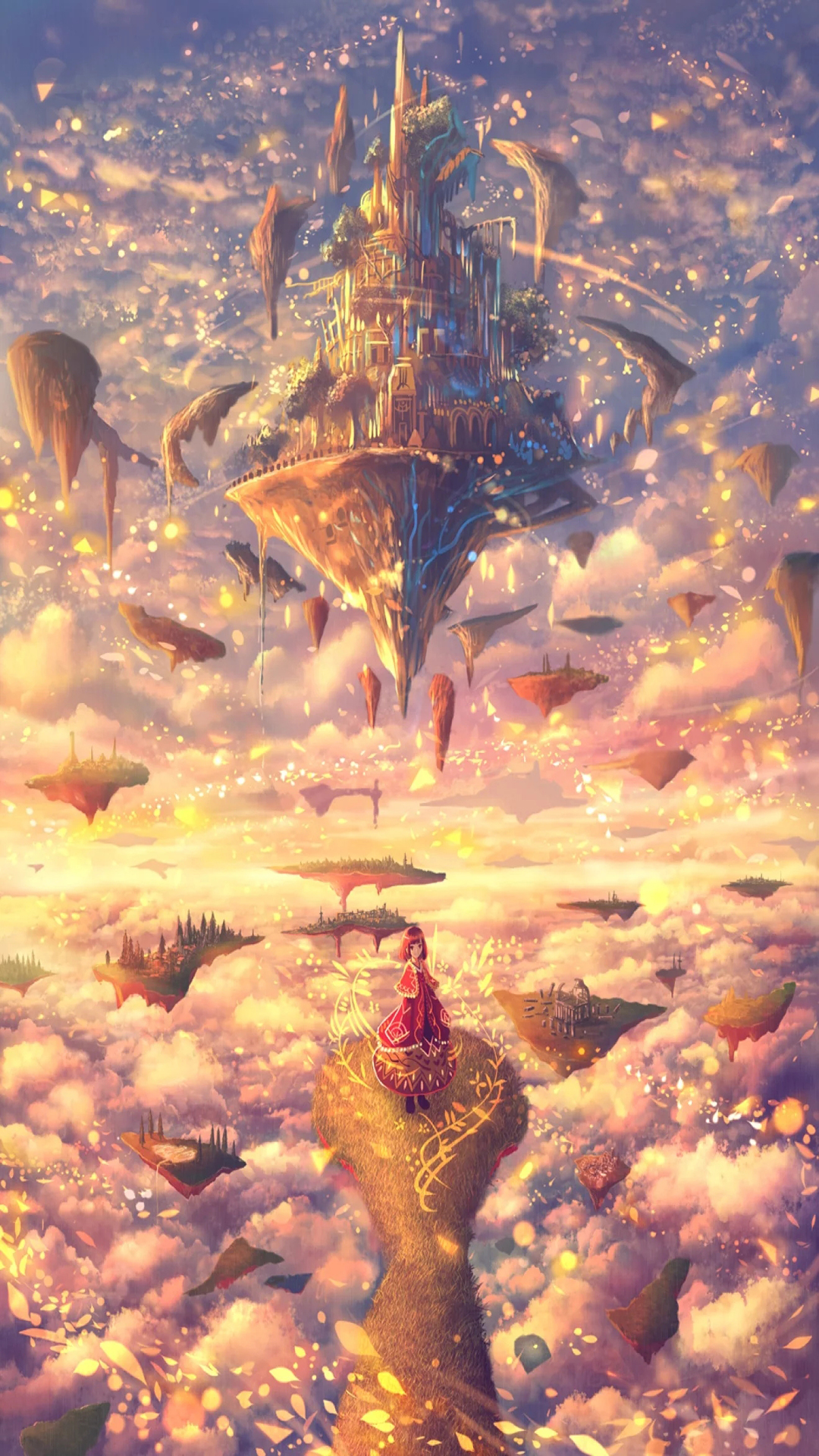 唯美动漫风景插画手机壁纸图片