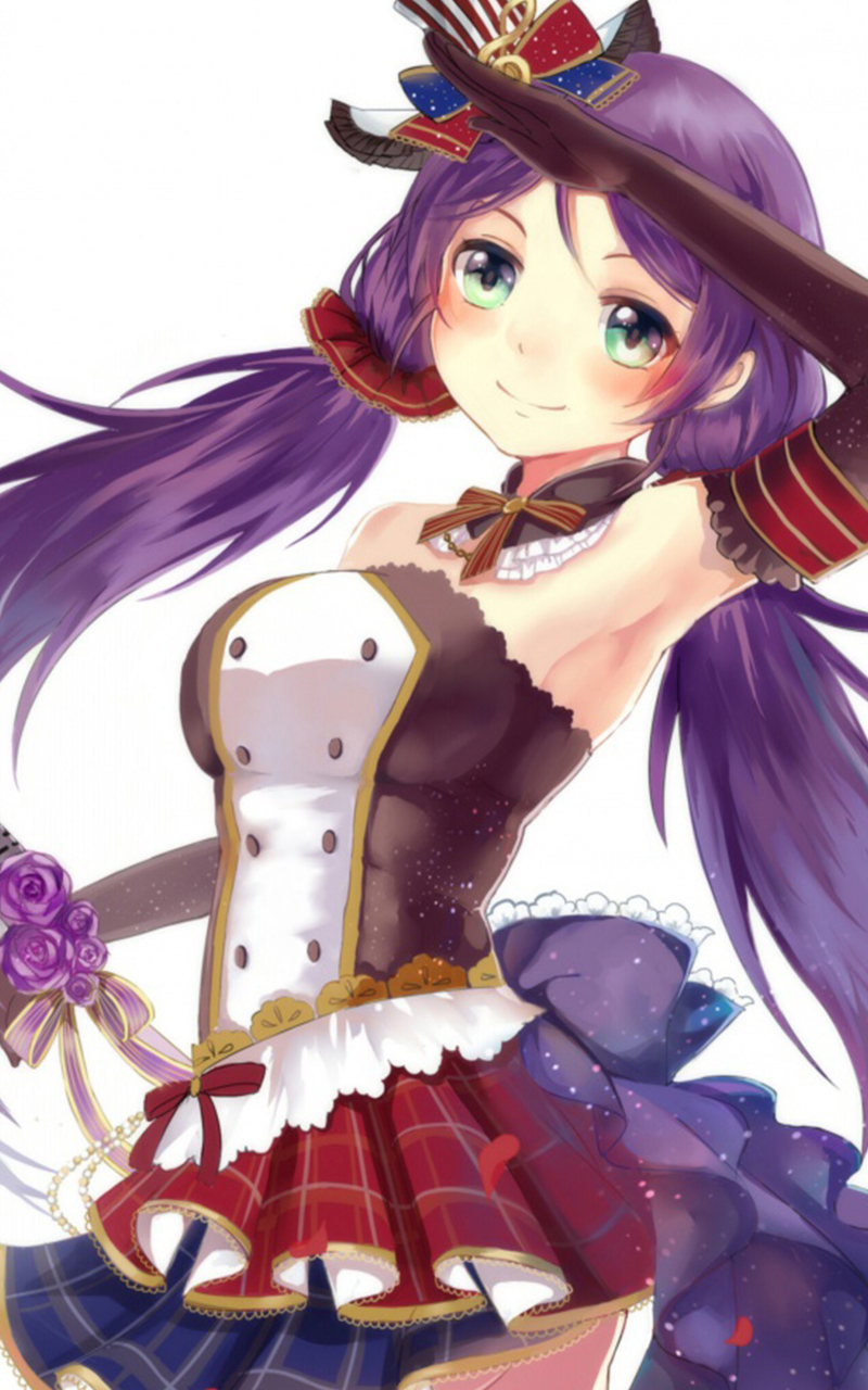 东条希插画手机壁纸图片