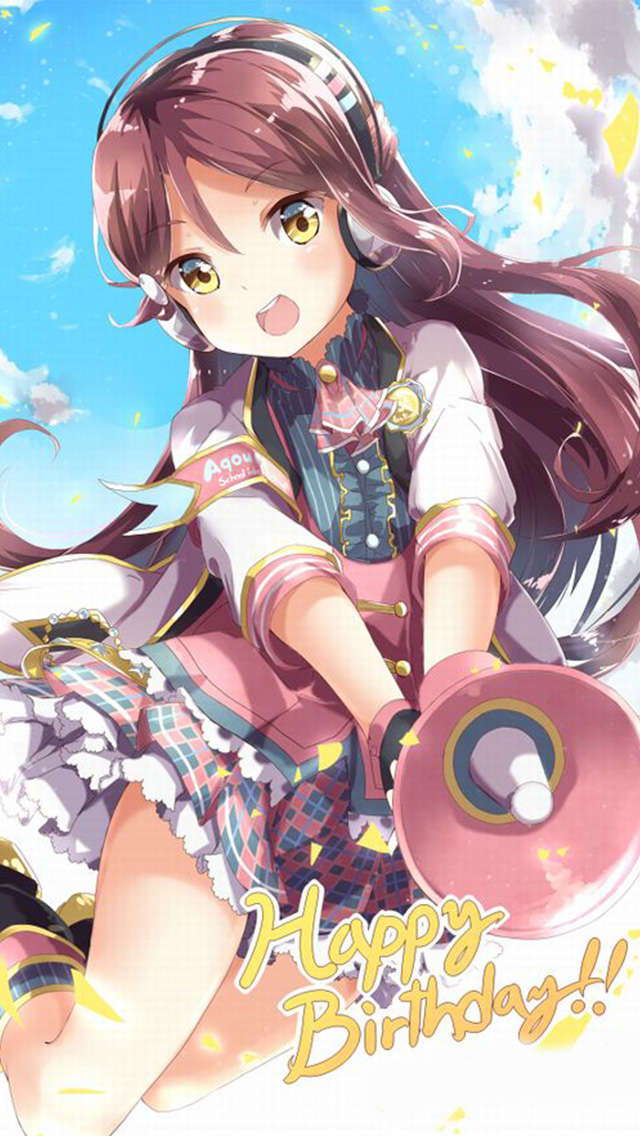 樱内梨子插画手机壁纸图片