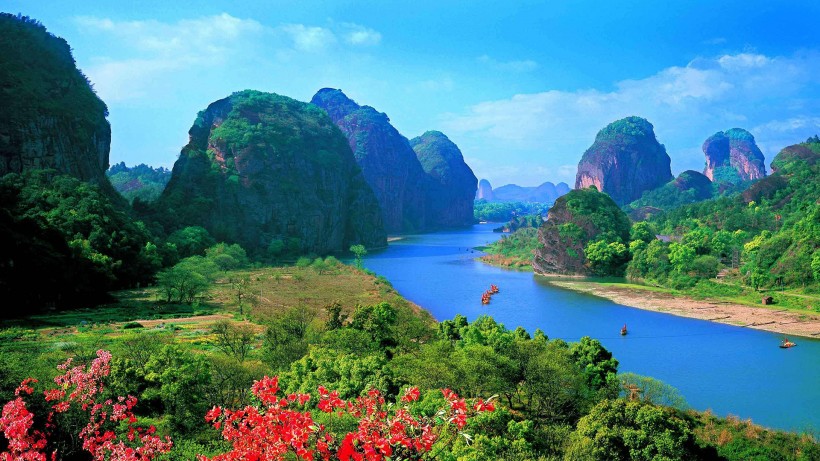 江西龙虎山自然风景手机壁纸