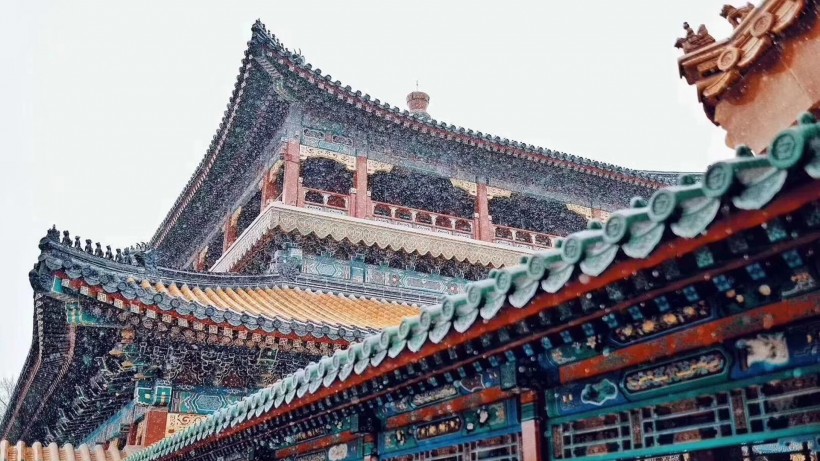 故宫雪景手机壁纸