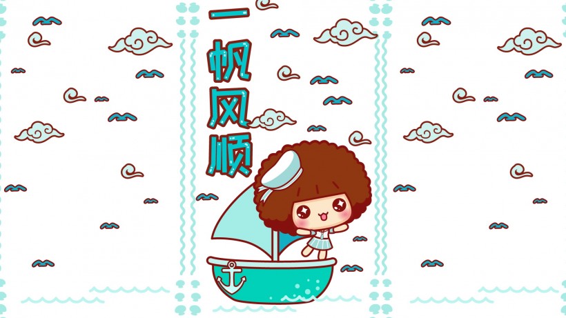 可爱卡通摩丝摩丝幸运符手机壁纸
