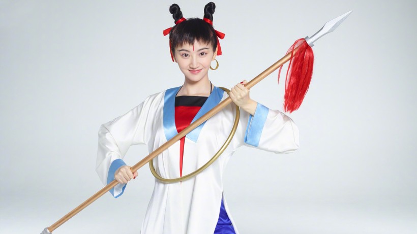 美女明星景甜哪吒造型手机壁纸