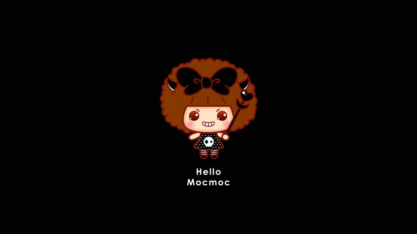 Hello Mocmoc摩丝摩丝可爱大头照手机壁纸