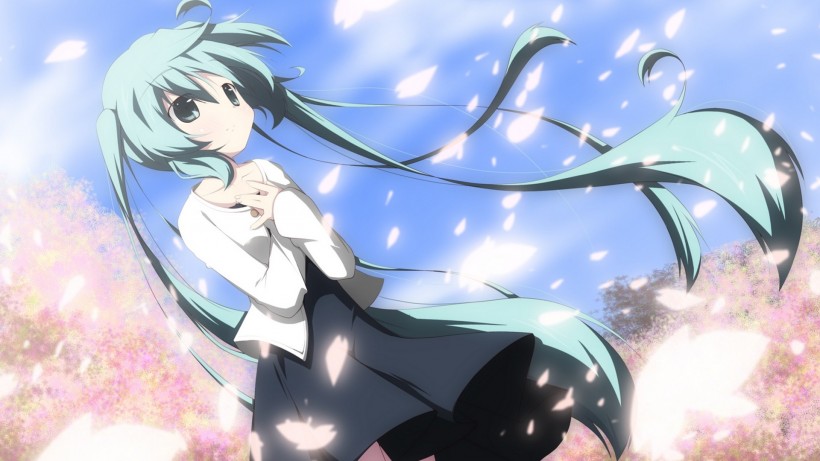 精美初音未来动漫绘画手机壁纸