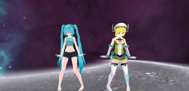 初音未来和尤尼提酱共舞